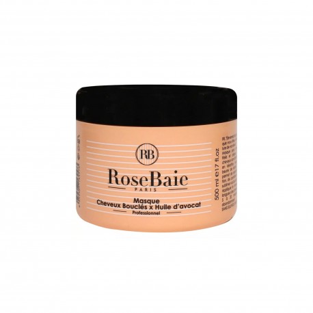 ROSE BAIE MASQUE CHEVEUX BOUCLES ET HUILE D'AVOCAT SANS SULFATE 500ML