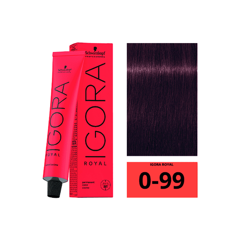 0.99 SCHWARZKOPF IGORA ROYAL 0-99 Concentré Violet 60ml – Image 1