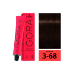 SCHWARZKOPF IGORA ROYAL 3-68 Châtain Foncé Marron Rouge 60ml