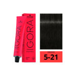 SCHWARZKOPF IGORA ROYAL 5-21 Châtain Clair Fumé Cendré 60ml