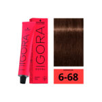 SCHWARZKOPF IGORA ROYAL 6-68 Blond Foncé Marron Rouge 60ml