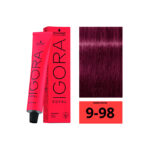 SCHWARZKOPF IGORA ROYAL 9-98 Blond Très Clair Violet Rouge 60ml