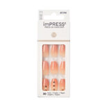 KISS IMPRESS Press-on manicure the end coffin design M