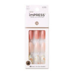 KISS IMPRESS Press-on manicure one fine day forme ovale M