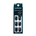 KISS IMPRESS Press-on manicure graytitude blue