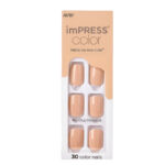 KISS IMPRESS Press-on manicure latte colors S