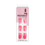 MANINO Press-on mains rose fushia