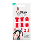 MANINO Press-on pieds rouge
