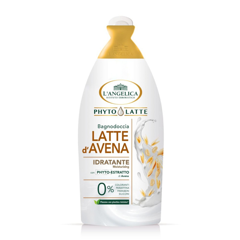 1-93 L'ANGELICA BATH&SHOWER GEL phytolatte bagnodoccia latte d'avena 500ml – Image 1