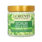 LORENTI Scrub Green Tea 500ml Gommage Visage et Corps Thé Vert