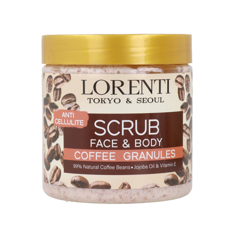 1-2 LORENTI Scrub Coffee 500ml Gommage Visage et Corps Café – Image 1