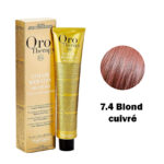 Fanola Oro Therapy Color Kératine Oro Pure 7.4 blond cuivré 100ml