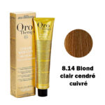 Fanola Oro Therapy Color Kératine Oro Pure 8.14 Blond clair cendré cuivré 100ml