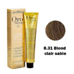 Fanola Oro Therapy Color Kératine Oro Pure 8.31 blond clair sable 100ml