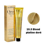 Fanola Oro Therapy Color Kératine Oro Pure 10.3 blond platine doré 100ml