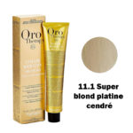 Fanola Oro Therapy Color Kératine Oro Pure 11.1 super blond platine cendré 100ml