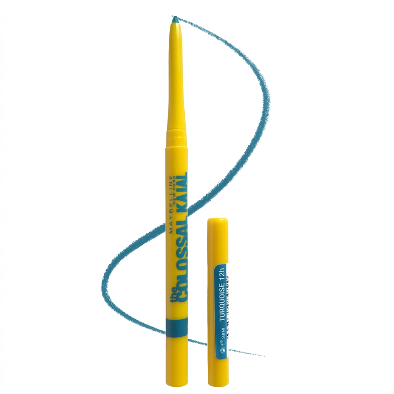 maybelline colossal kajal turquoise tunisie (2) MAYBELLINE COLOSSAL KAJAL Turquoise 12H – Image 1
