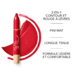 BOURJOIS Velvet The Pencil Crayon Rouge à Lèvres Mat TUNISIE