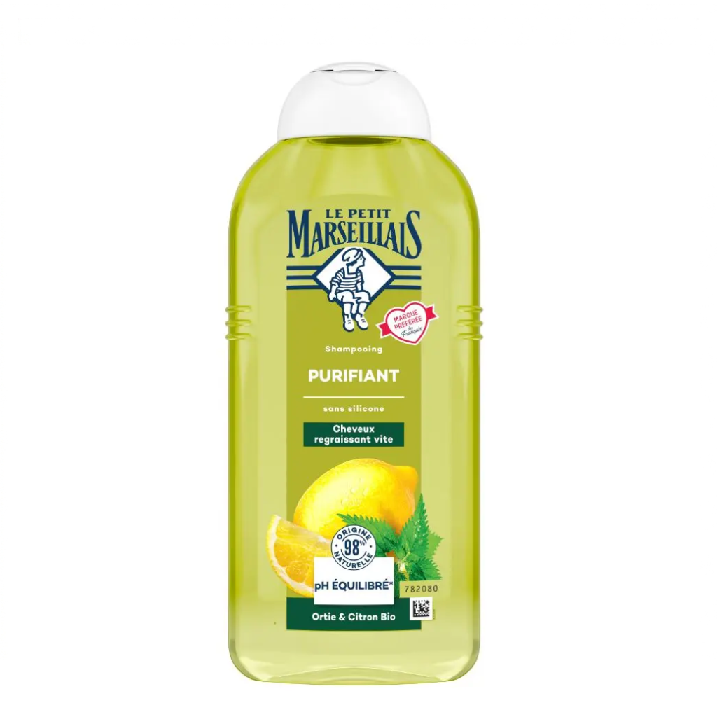 Le Petit Marseillais Shampooing Purifiant Ortie Citron Bio 300ml