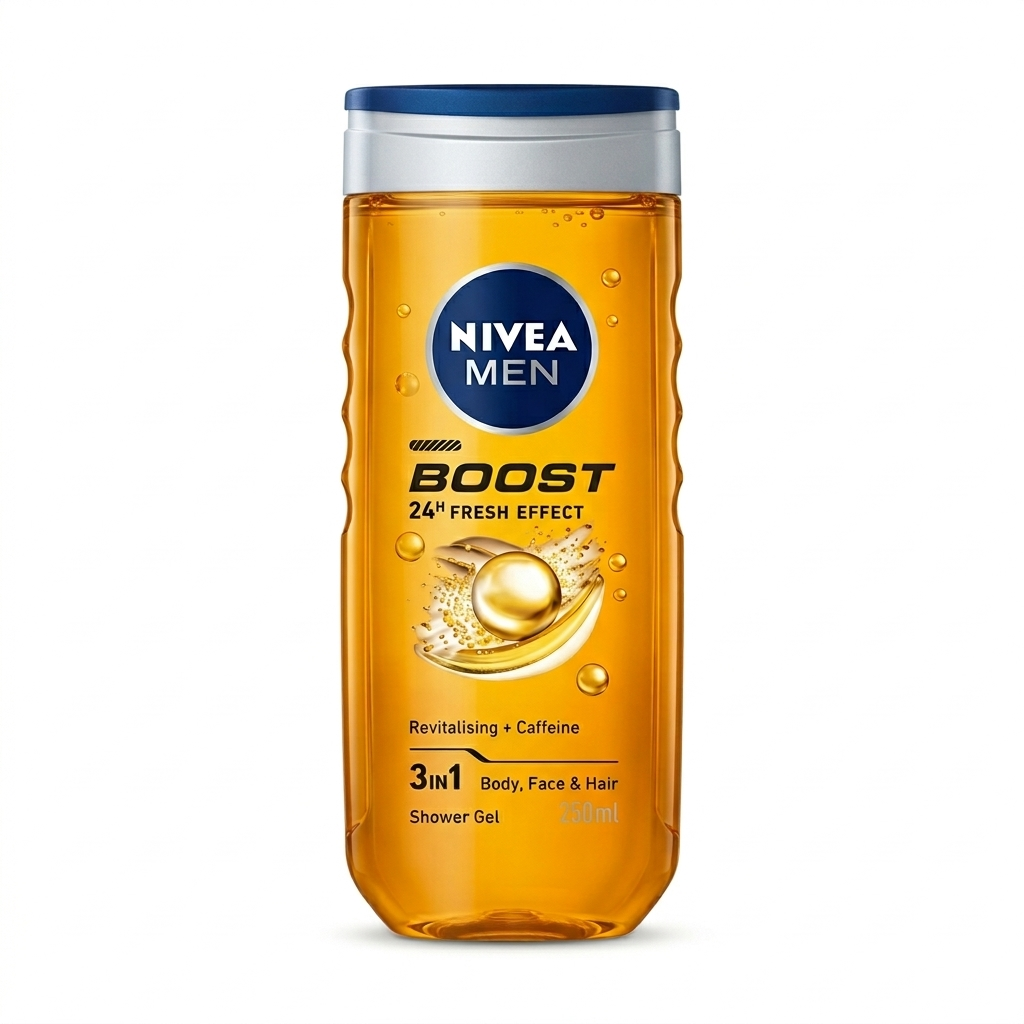 NIVEA MEN Gel Douche BOOST 24h Fresh Effect 250ml
