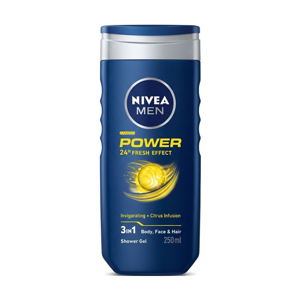 NIVEA MEN Power Fresh Gel Douche 3en1 Citrus 250ml