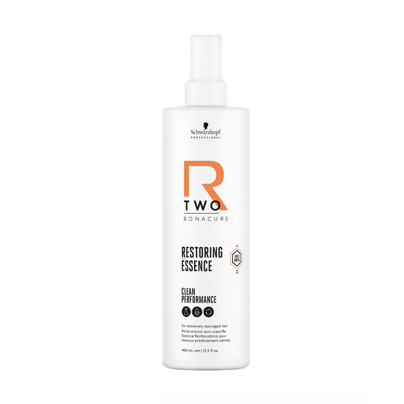 schwarzkopf r two shampoo restoring essence Tunisie Schwarzkopf Professional R-TWO Restoring Essence 400ml — Spray réparateur avant coloration cheveux – Image 1