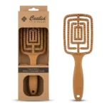 CECILIA HAIR BRUSH brosse bambou ajourée massage tunisie