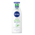 NIVEA Lait Corps Aloe Vera hydratant 72h flacon pompe 250 ml soin corps hydratant TUNISIE