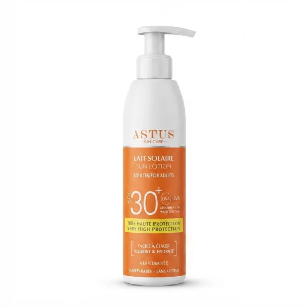 ASTUS LAIT SOLAIRE ADULTE SPF30+ protection 125ml Tunisie