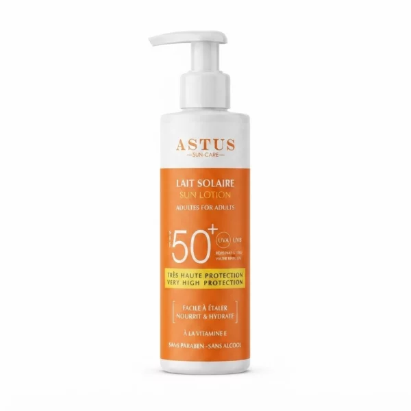 ASTUS LAIT SOLAIRE ADULTE SPF50+ haute protection 200ml Tunisie