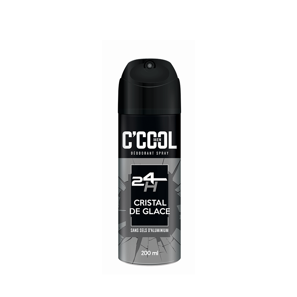 C'COOL CRISTAL DE GLACE déodorant spray fraîcheur 24h 200ml Tunisie