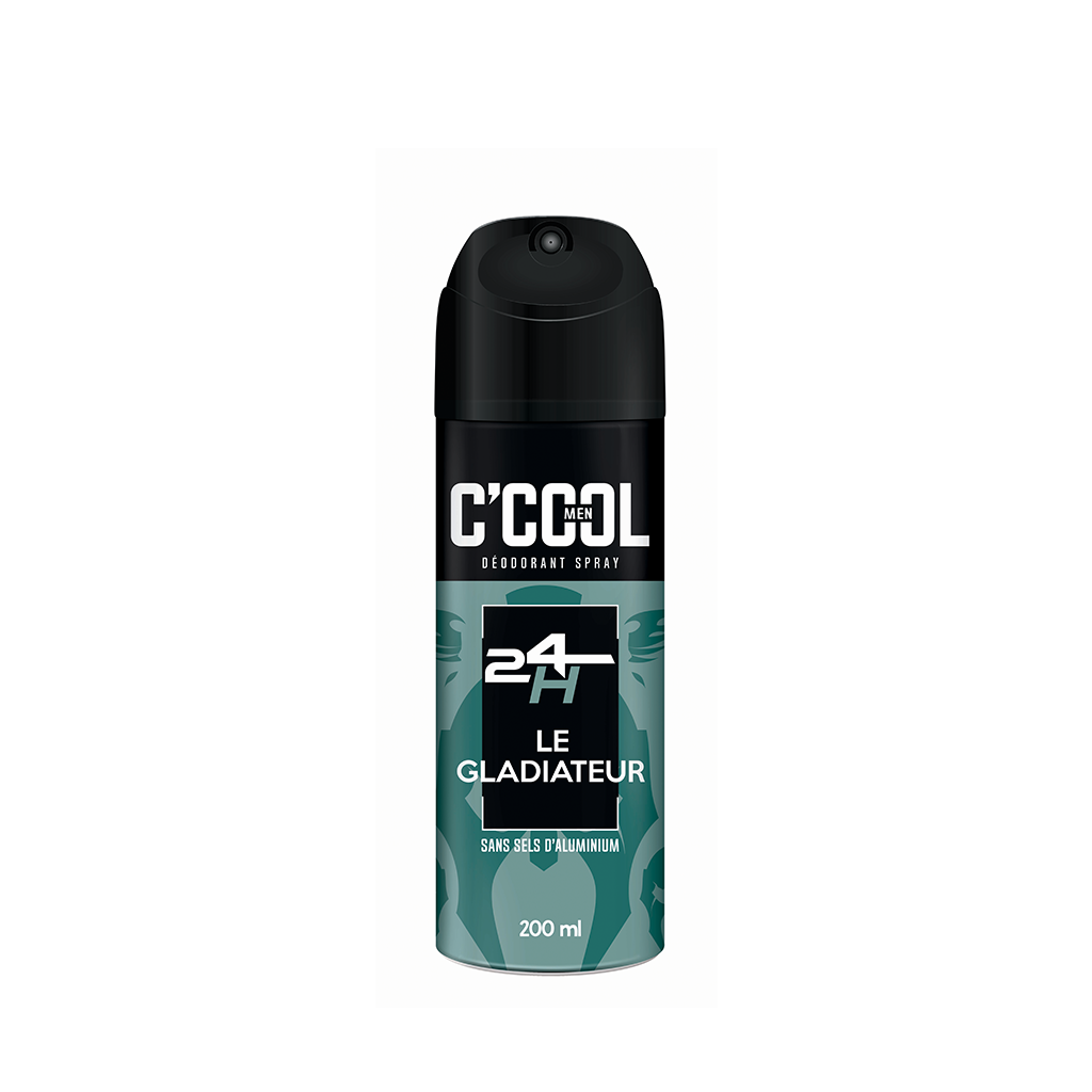 C'COOL LE GLADIATEUR déodorant spray puissant 24h 200ml Tunisie
