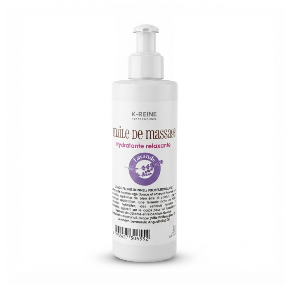 K-REINE huile de massage lavande relaxante 200ml Tunisie K-REINE huile de massage lavande relaxante 200ml Tunisie