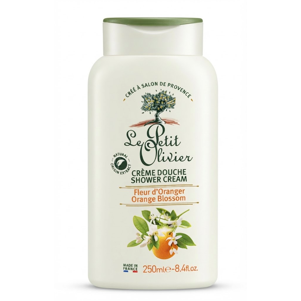 LE PETIT OLIVIER crème douche douce fleur oranger 250ml Tunisie LE PETIT OLIVIER crème douche douce fleur oranger 250ml Tunisie
