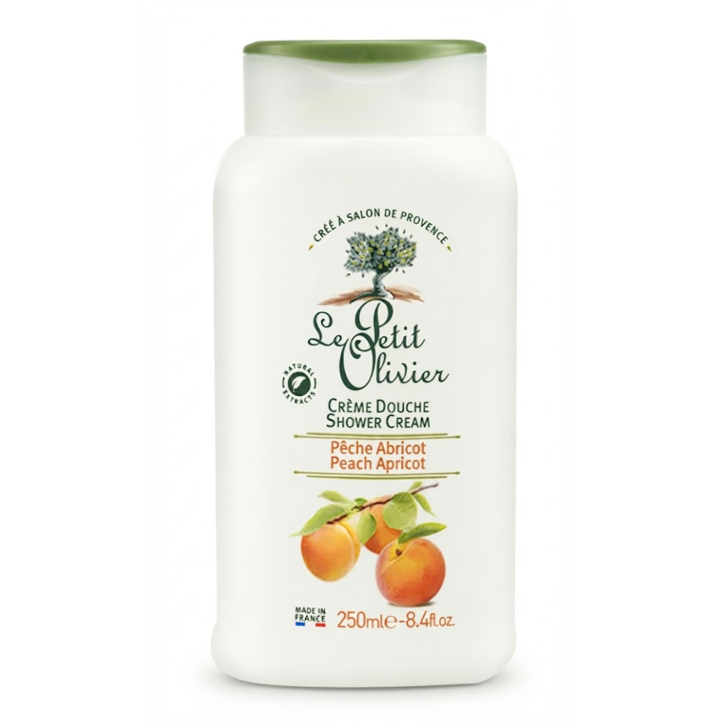 LE PETIT OLIVIER crème douche douce pêche abricot 250ml Tunisie LE PETIT OLIVIER crème douche douce pêche abricot 250ml Tunisie