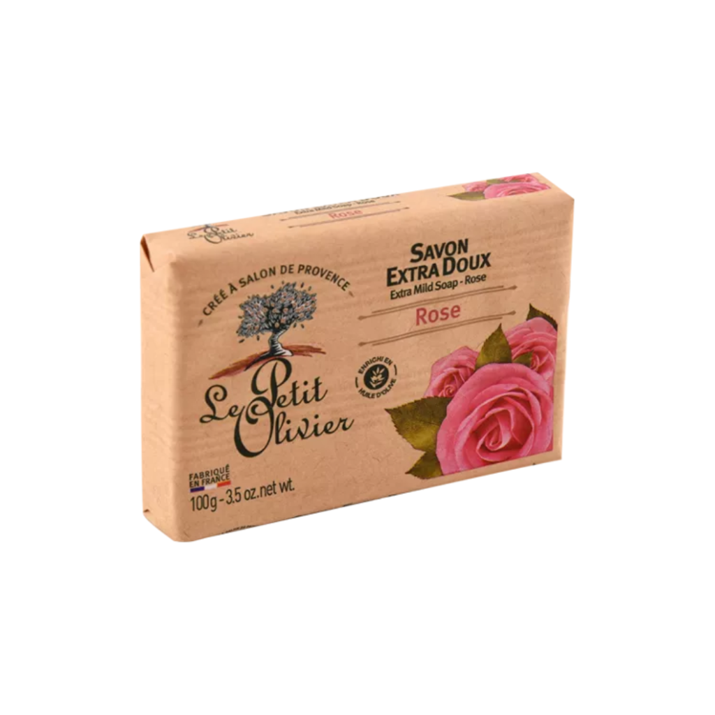 LE PETIT OLIVIER savon extra doux Rose 100g Tunisie LE PETIT OLIVIER savon extra doux Rose 100g Tunisie