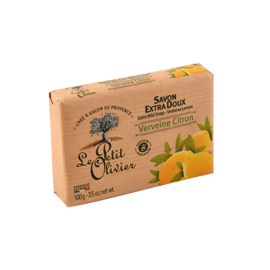 LE PETIT OLIVIER savon extra doux Verveine Citron 100g Tunisie LE PETIT OLIVIER savon extra doux Verveine Citron 100g Tunisie