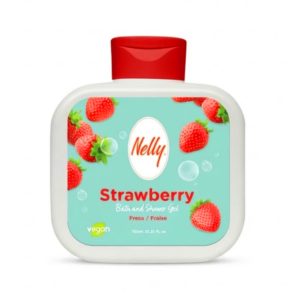 NELLY CLASSIC gel douche fraise fruité peau douce 750ml Tunisie