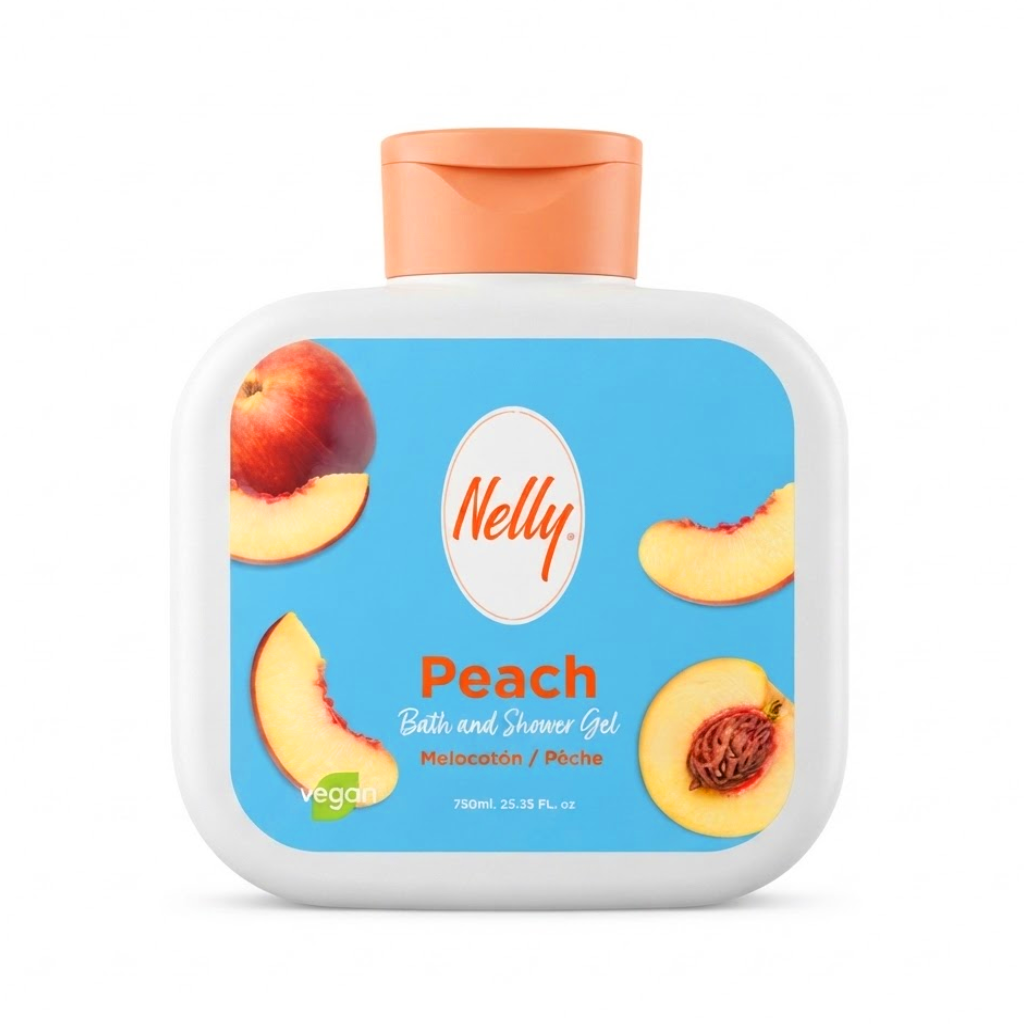 NELLY CLASSIC gel douche pêche fruité peau douce 750ml Tunisie