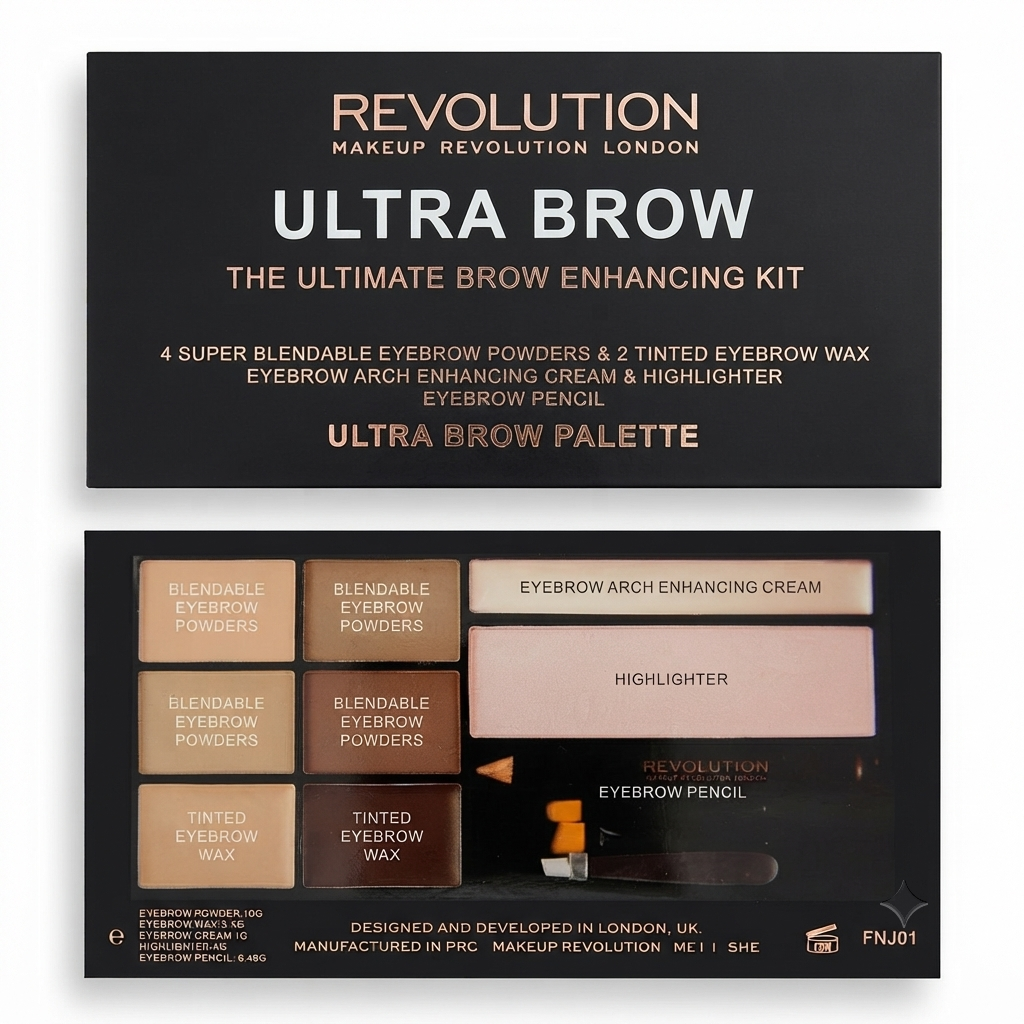 REVOLUTION ULTRA BROW PALETTE FAIR TO MEDIUM TUNISIE