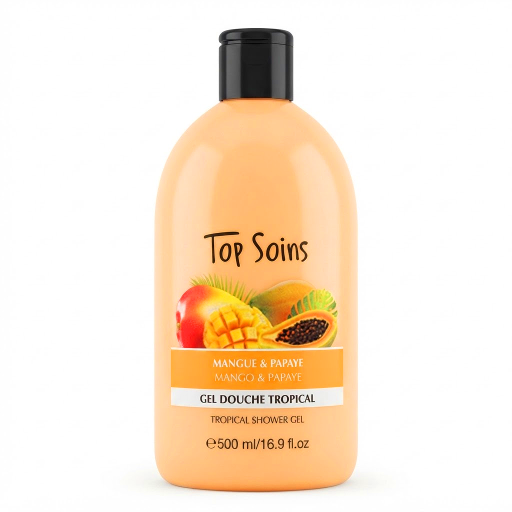 TOP SOINS gel douche tropical mangue papaye 500ml Tunisie