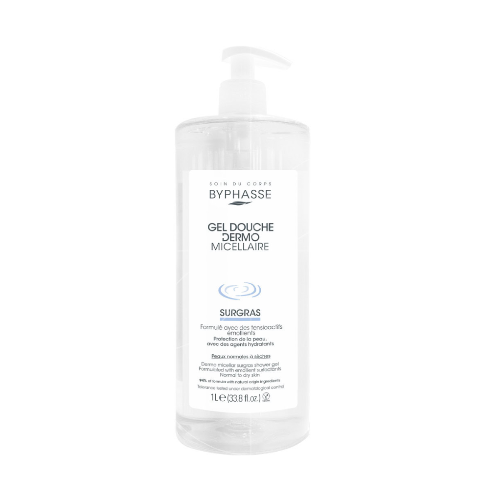 BYPHASSE DERMO MICELLAIRE gel douche surgras 1L tunisie BYPHASSE DERMO MICELLAIRE gel douche surgras 1L tunisie