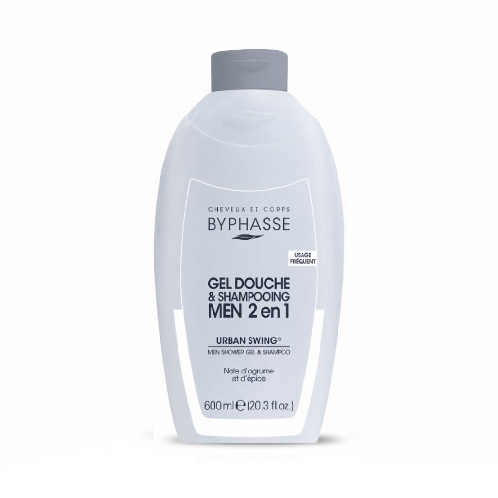BYPHASSE URBAN SWING gel douche shampooing homme 600ml Tunisie BYPHASSE URBAN SWING gel douche shampooing homme 600ml Tunisie