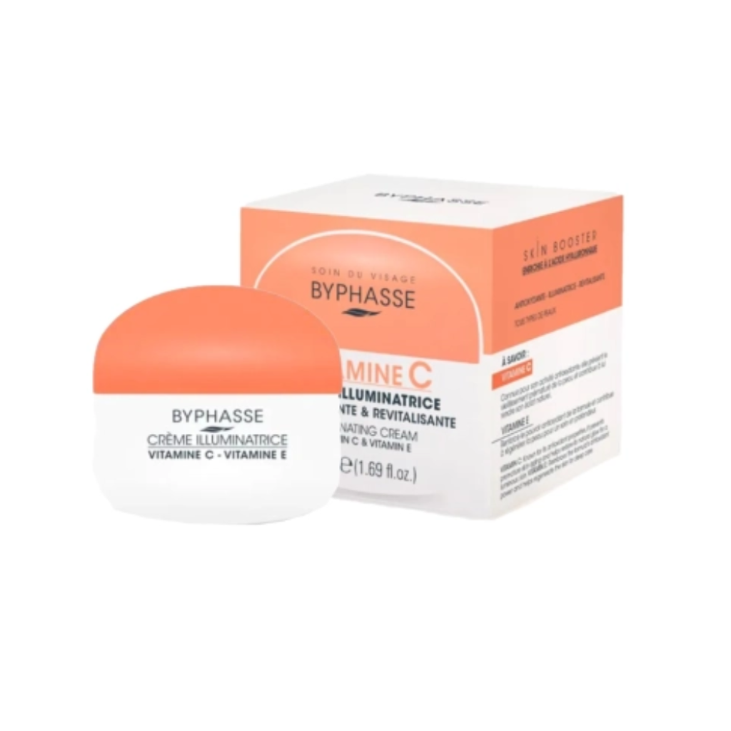 BYPHASSE crème éclaircissante vitamine C visage 50ml Tunisie BYPHASSE crème éclaircissante vitamine C visage 50ml Tunisie