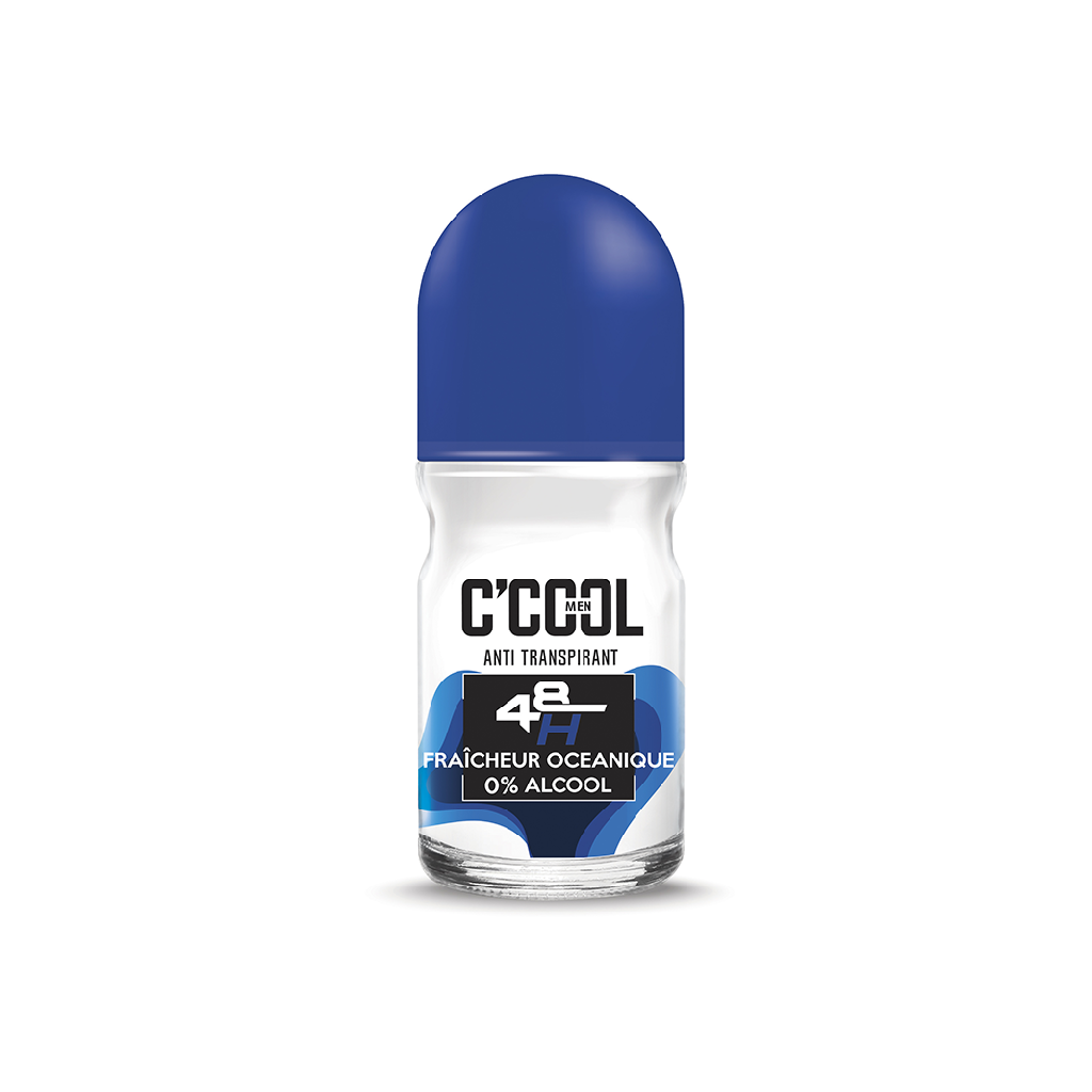C'COOL déodorant roll-on homme fraîcheur océanique 48H 50ml Tunisie C'COOL déodorant roll-on homme fraîcheur océanique 48H 50ml Tunisie