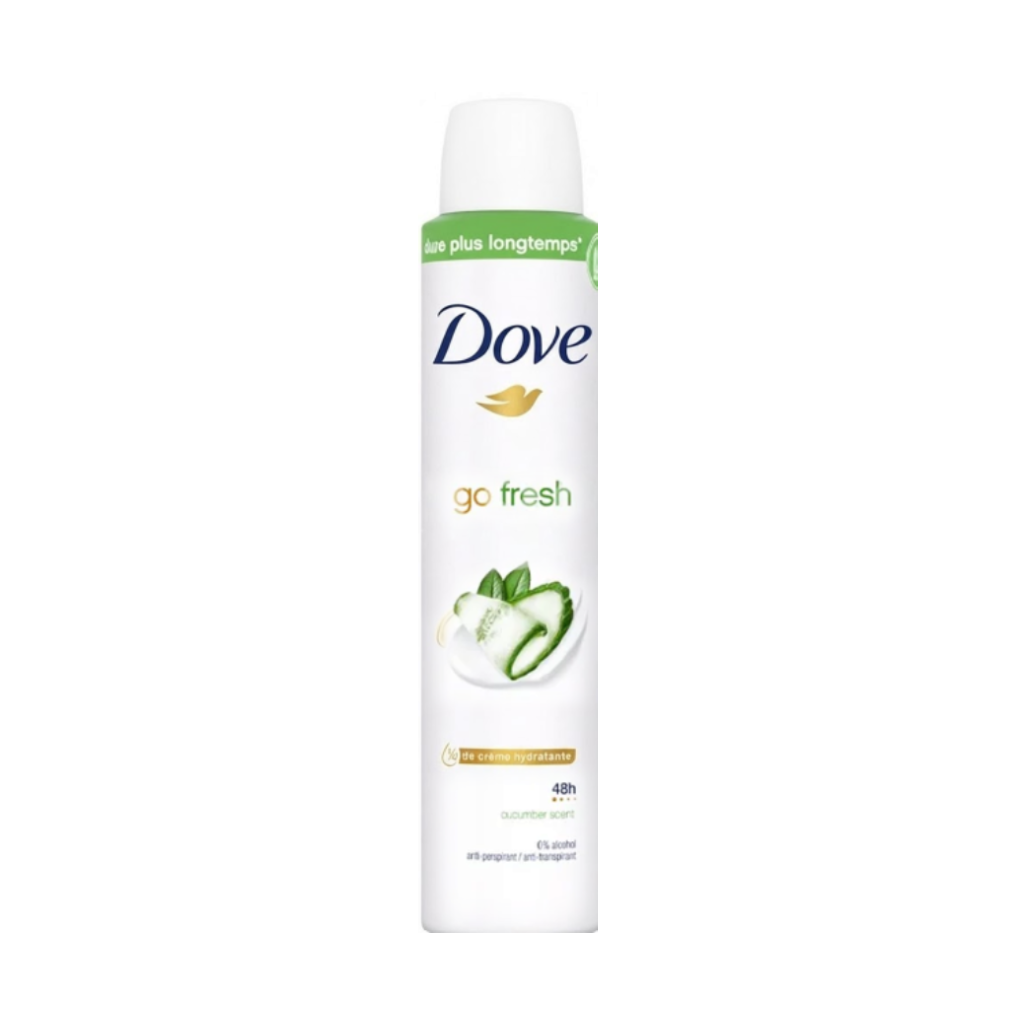 DOVE Go Fresh déodorant spray femme fraîcheur 48h 200ml Tunisie DOVE Go Fresh déodorant spray femme fraîcheur 48h 200ml Tunisie