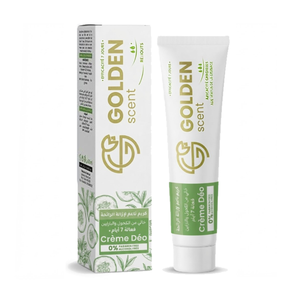 GOLDEN SCENT Crème déodorante concombre thé vert 35ml Tunisie GOLDEN SCENT Crème déodorante concombre thé vert 35ml