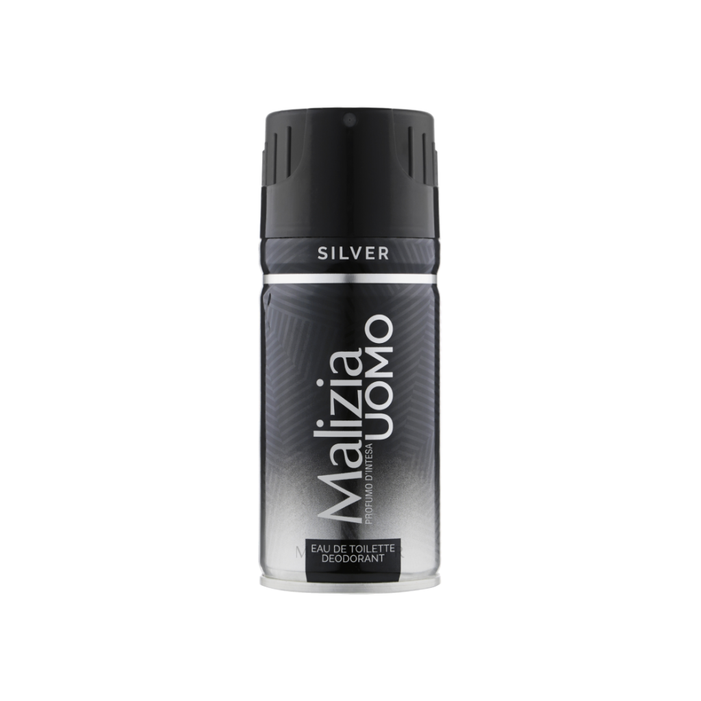 MALIZIA SILVER déodorant spray homme frais 150ml Tunisie