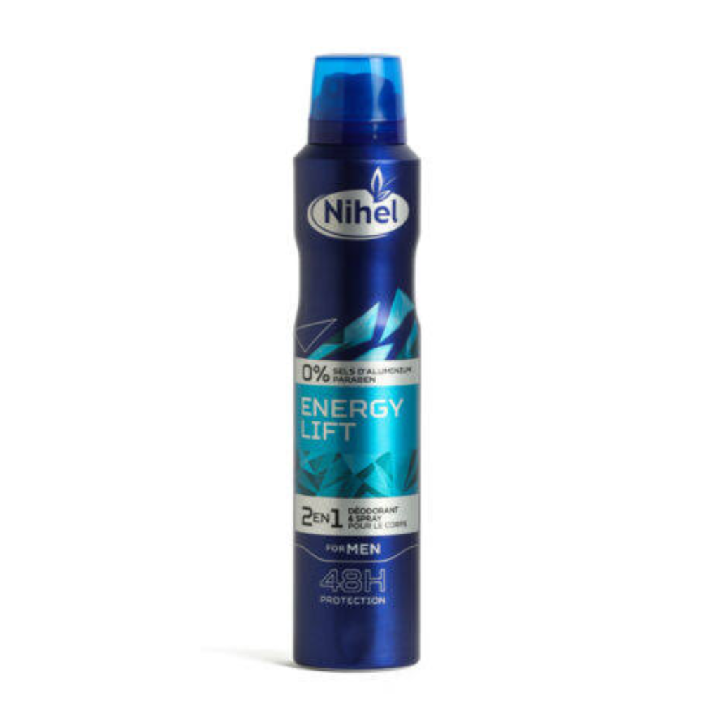 NIHEL ENERGY LIFT déodorant spray pour homme 200ml Tunisie NIHEL ENERGY LIFT déodorant spray pour homme 200ml Tunisie