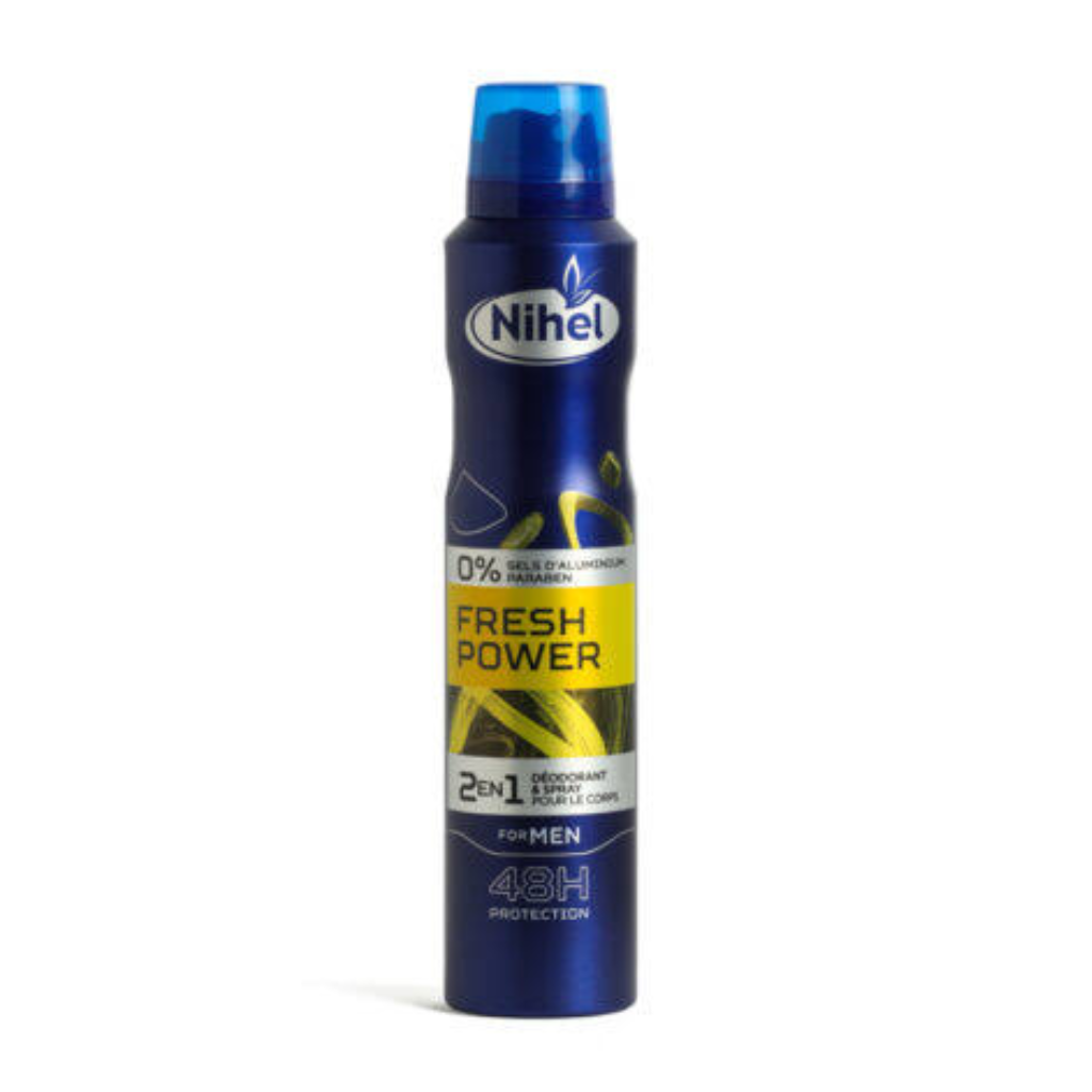NIHEL FRESH POWER déodorant spray pour homme 200ml Tunisie NIHEL FRESH POWER déodorant spray pour homme 200ml Tunisie